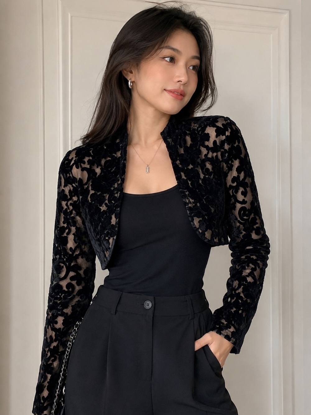 Brand new Queenspark long sleeve Lace Bolero.$149.95